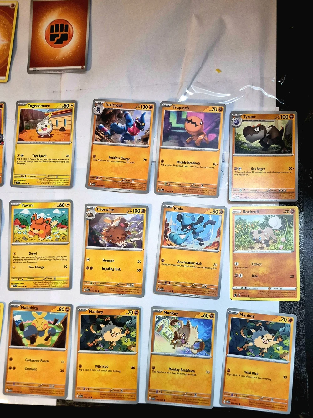 Pokemon Card Lot - 50+ Fighting Type Cards + Jumbo Ultra Rare